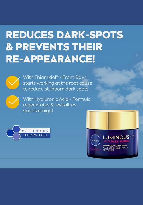 Nivea - Perfect and Radiant LUMINOUS630 Anti Dark Marks Night Cream - 50ml