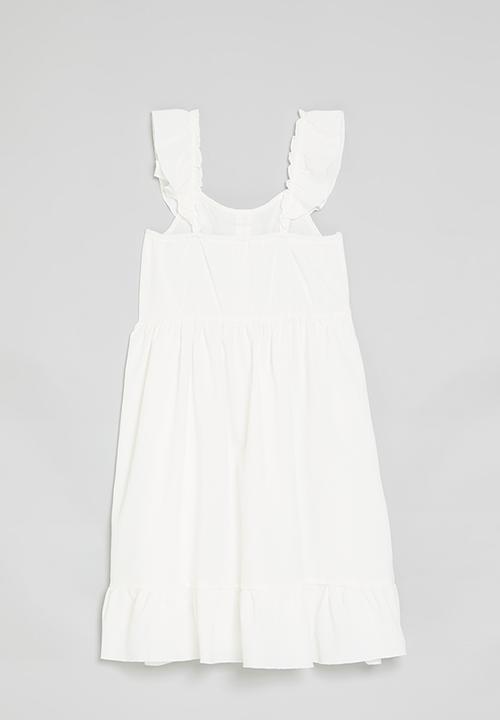 Pop Candy - Frilled sleeve dress - white