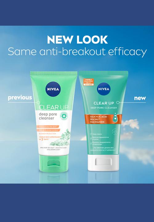 Nivea - Clear Up Deep Pore Face Wash Cleanser - 150ml