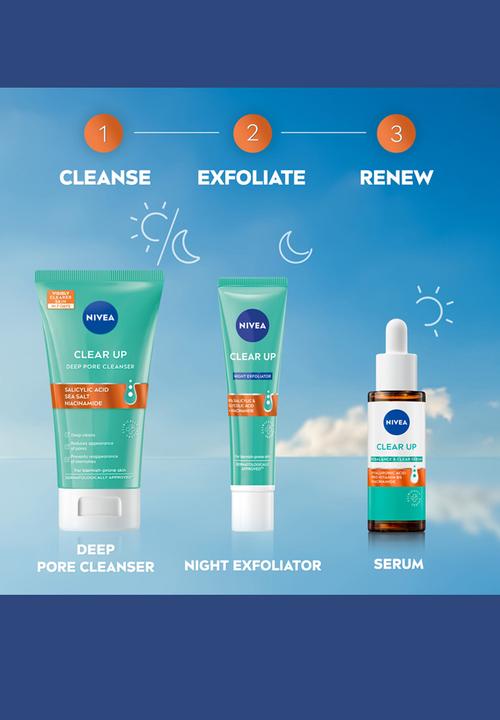 Nivea - Clear Up Deep Pore Face Wash Cleanser - 150ml