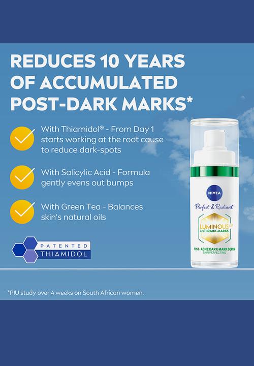 Nivea - Perfect and Radiant Luminous 630 Anti Dark Marks Post Acne Serum - 30ml