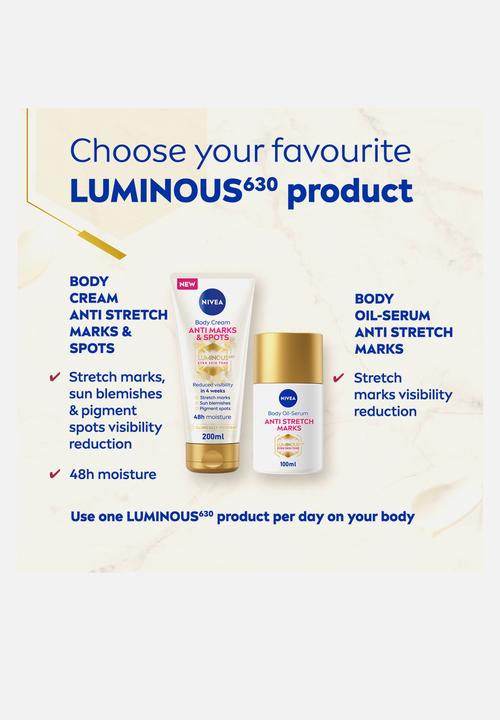 Nivea - LUMINOUS630 Anti Stretch Marks Body Oil-Serum - 100ml