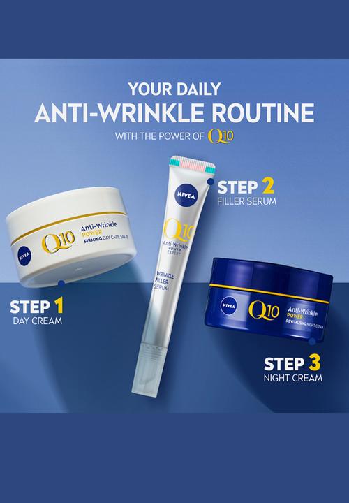 Nivea - Q10 Anti-Wrinkle Power Revitalising Night Face Cream - 50ml