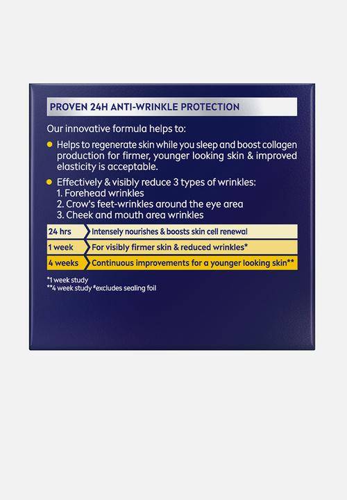 Nivea - Q10 Anti-Wrinkle Power Revitalising Night Face Cream - 50ml