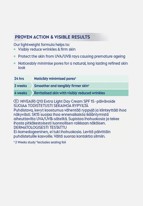 Nivea - Q10 Anti-Wrinkle Power Pore Minimising Day Cream SPF15 - 50ml