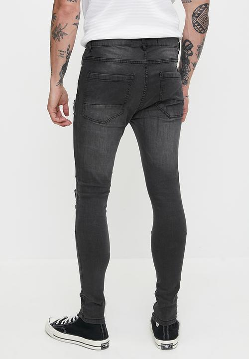 Brave Soul - Skinny Fit Jean - Charcoal Reg Length