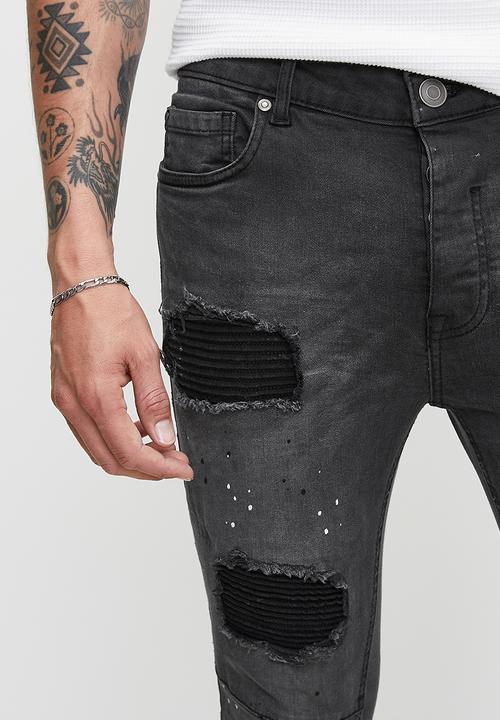 Brave Soul - Skinny Fit Jean - Charcoal Reg Length