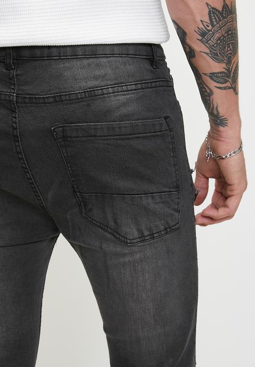 Brave Soul - Skinny Fit Jean - Charcoal Reg Length