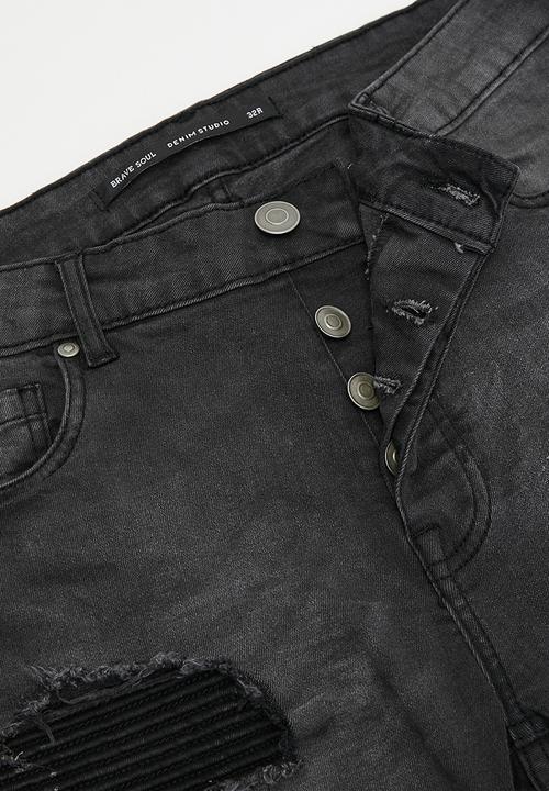 Brave Soul - Skinny Fit Jean - Charcoal Reg Length