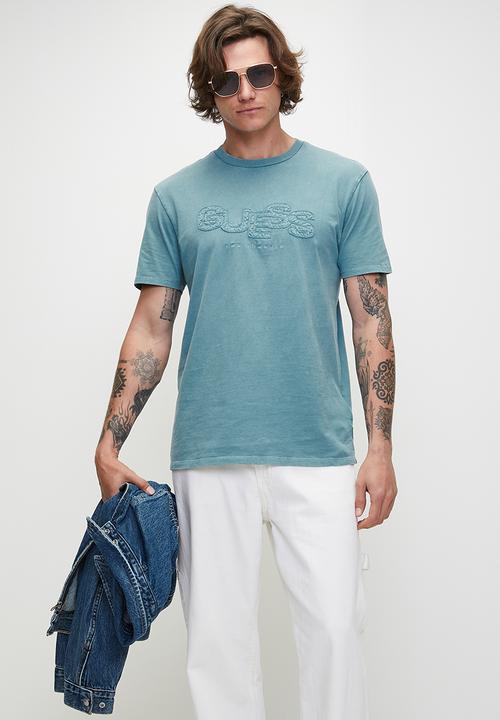 GUESS - Aidy Cn Short sleeve Tee - Honest Blue