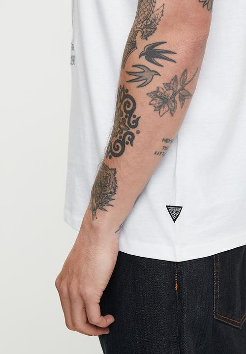 GUESS - Short sleeve Bsc Timeless Guess Tri Tee - Pure White