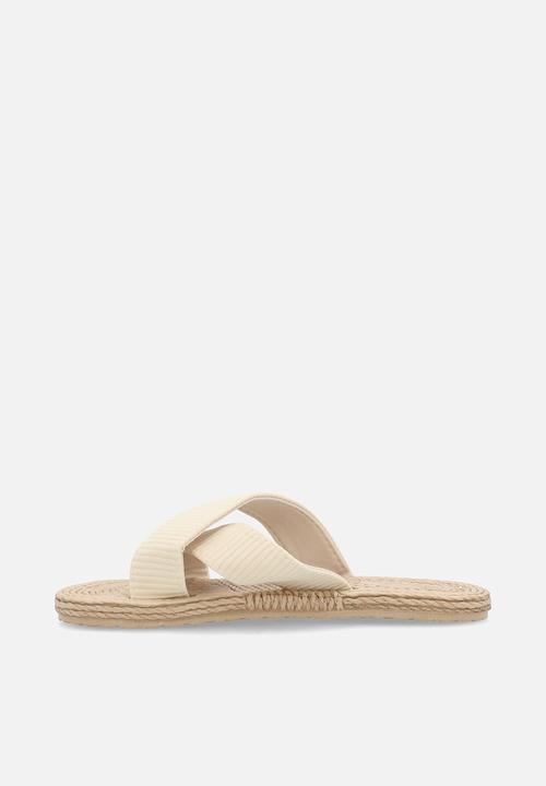 Pop Candy - Criss cross sandals - beige