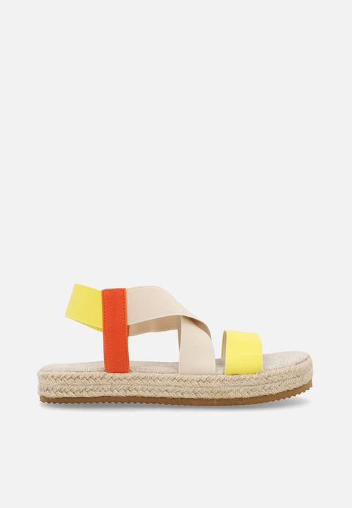 Pop Candy - Colour block espadrille sandals - multi