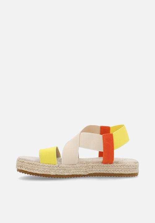 Pop Candy - Colour block espadrille sandals - multi