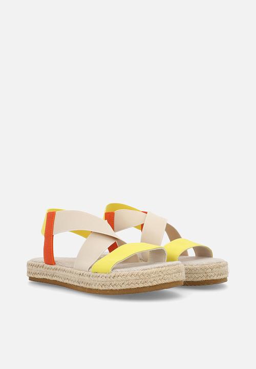 Pop Candy - Colour block espadrille sandals - multi
