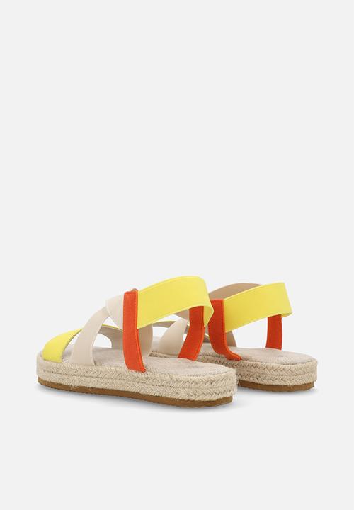 Pop Candy - Colour block espadrille sandals - multi