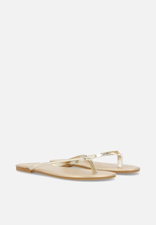 Pop Candy - Thong sandals - gold