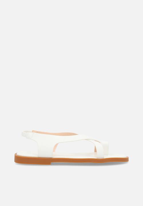 Pop Candy - Criss cross sandals - white
