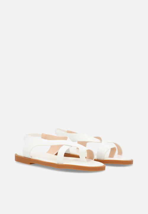 Pop Candy - Criss cross sandals - white