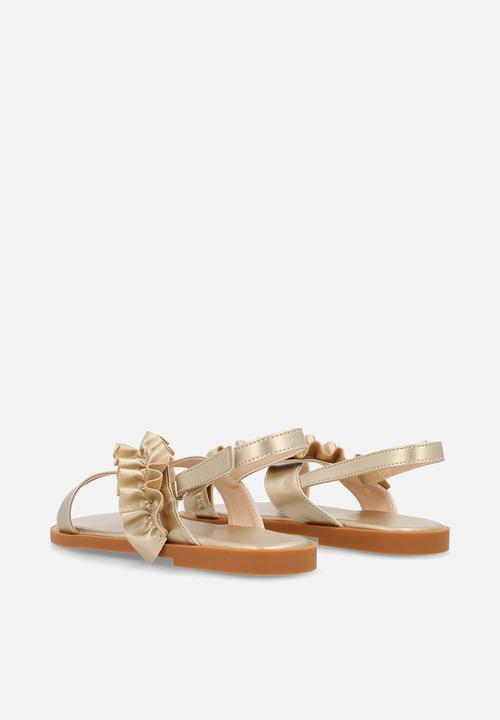 Pop Candy - Ruffle sandals - gold
