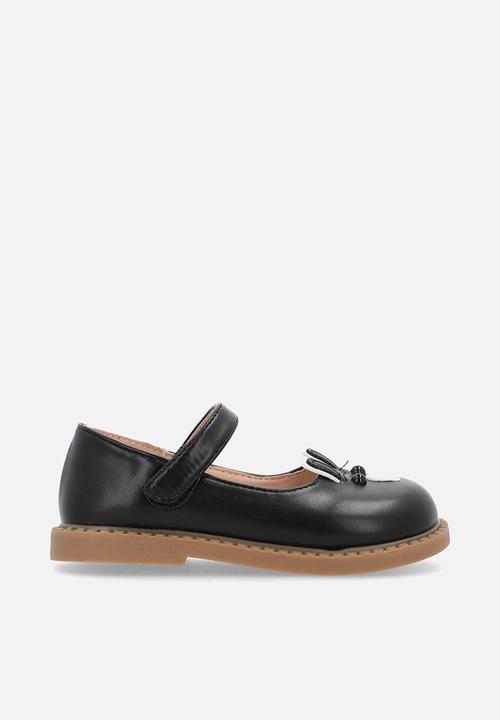 Pop Candy - Applique mary janes - black