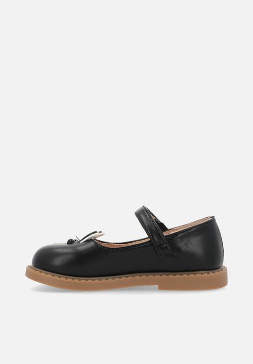 Pop Candy - Applique mary janes - black