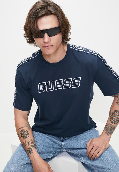 GUESS - Arlo Cn T-Shirt - Silk Blue