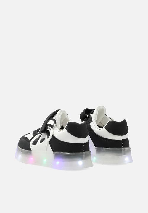 Pop Candy - Light up sneakers - black & white