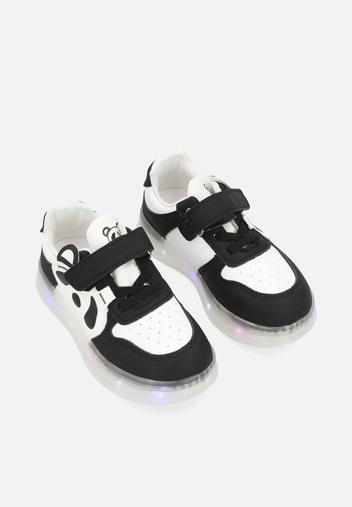 Pop Candy - Light up sneakers - black & white