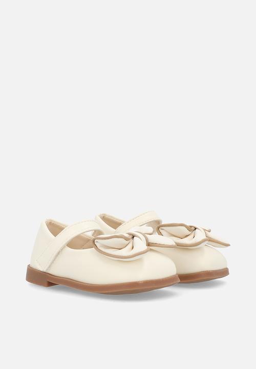 Pop Candy - Bow décor ballet pumps - beige