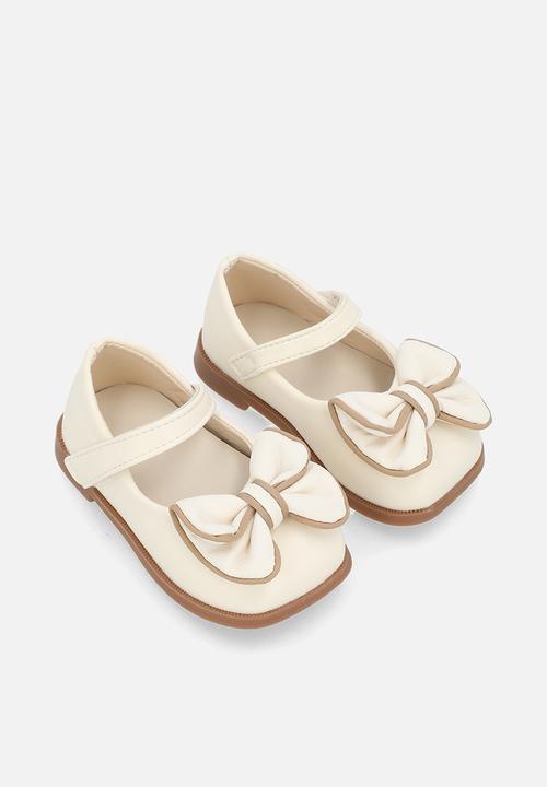 Pop Candy - Bow décor ballet pumps - beige