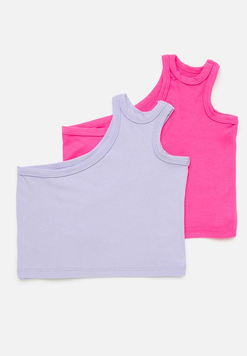 Pop Candy - 2 Pack vest set - lilac & pink