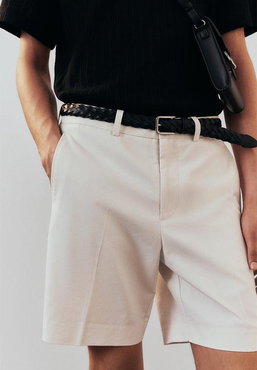 H&M - Regular fit chino shorts - white