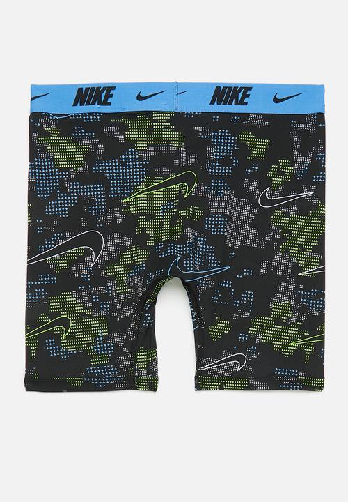 Nike - Nhb 2pk printed long boxer bri - university blue