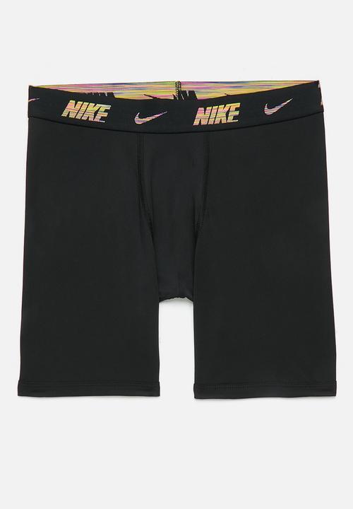 Nike - Nhb 2pk printed long boxer bri - black/ multi