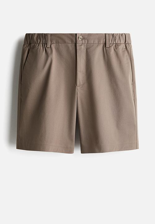 H&M - Regular fit chino shorts - dark beige