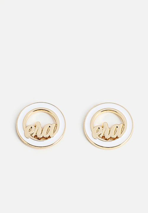 ERA by DJ Zinhle - Diva studs - white & gold
