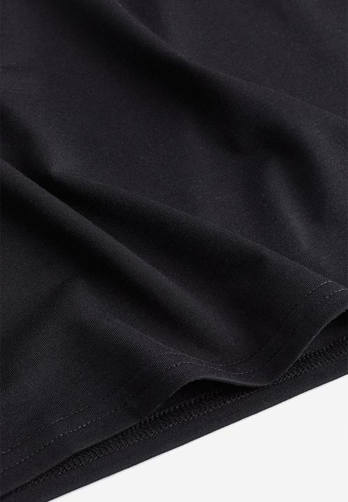 H&M - Sheer boat-neck top - black