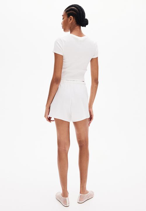 H&M - Ribbed t-shirt - cream