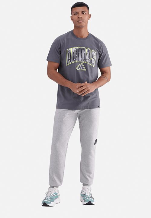 adidas Performance - Camo Script Tee - Grey