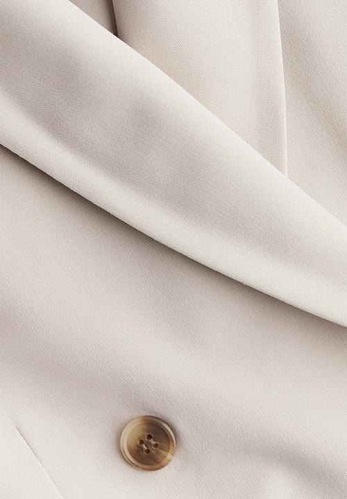H&M - Double-breasted blazer - light beige