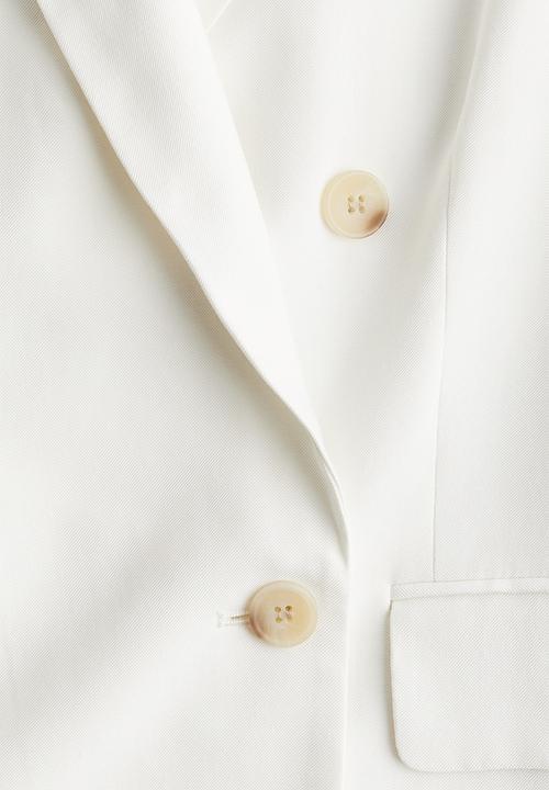 H&M - Double-breasted blazer - white
