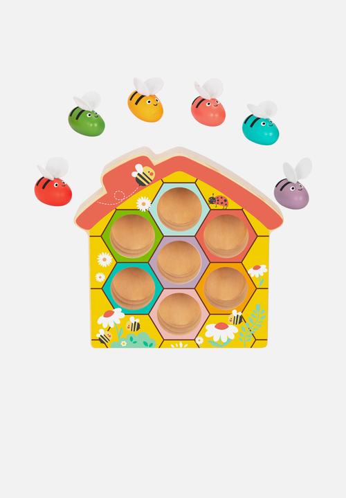Greenbean Learning - Hi Pando Wooden Color Sorter Beehive Themed 9pcs - multi