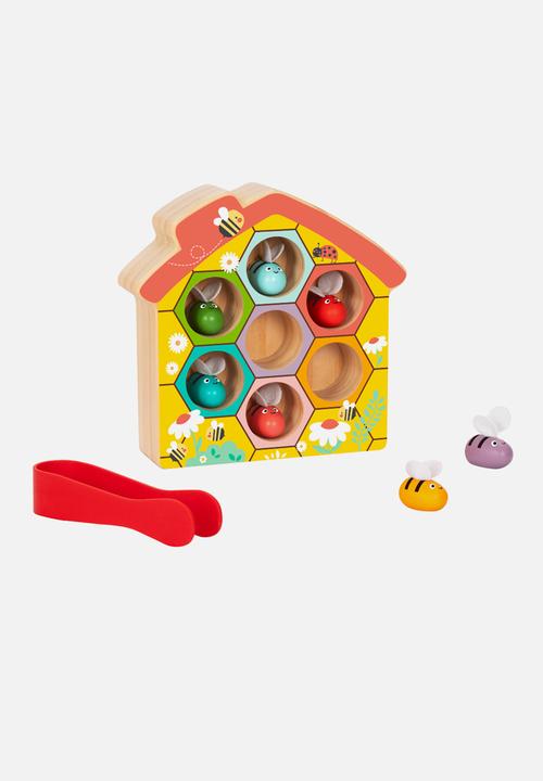 Greenbean Learning - Hi Pando Wooden Color Sorter Beehive Themed 9pcs - multi