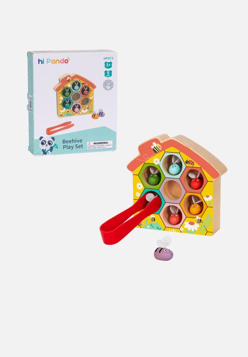 Greenbean Learning - Hi Pando Wooden Color Sorter Beehive Themed 9pcs - multi