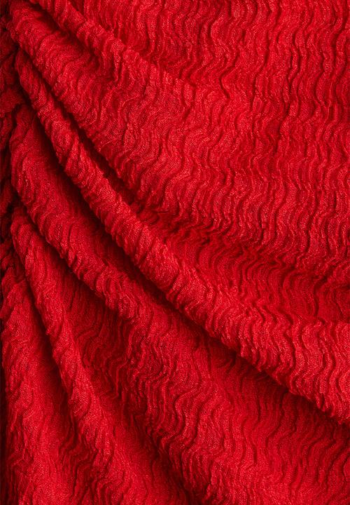 H&M - Draped bodycon dress - red