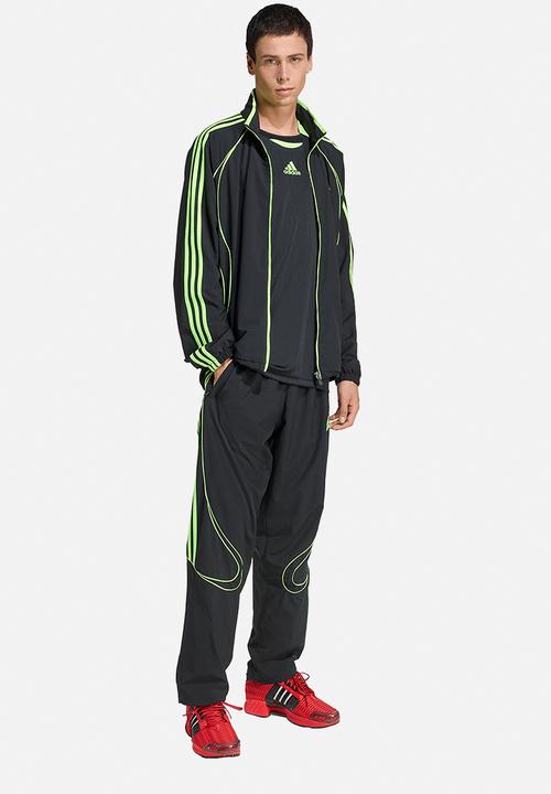 adidas Originals - TEAMGEIST TEE - black/signal green