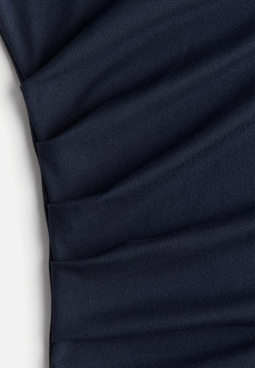 H&M - Draped bodycon dress - navy blue