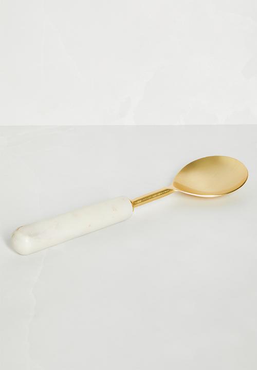 Sixth Floor - Riv serving spoon set of 2 - white