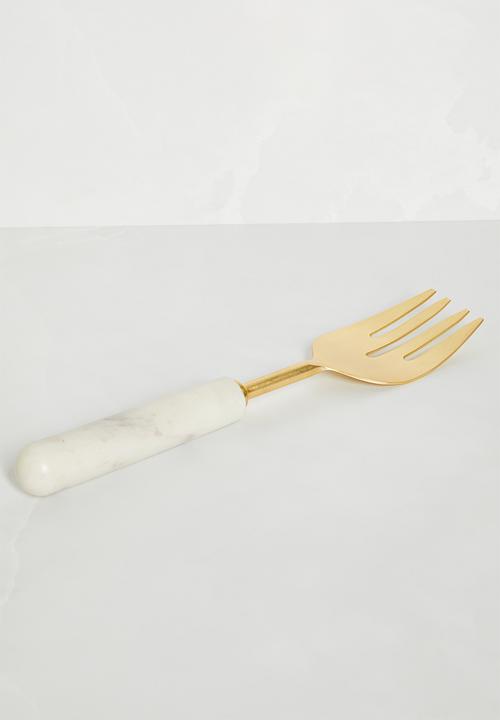 Sixth Floor - Riv serving spoon set of 2 - white